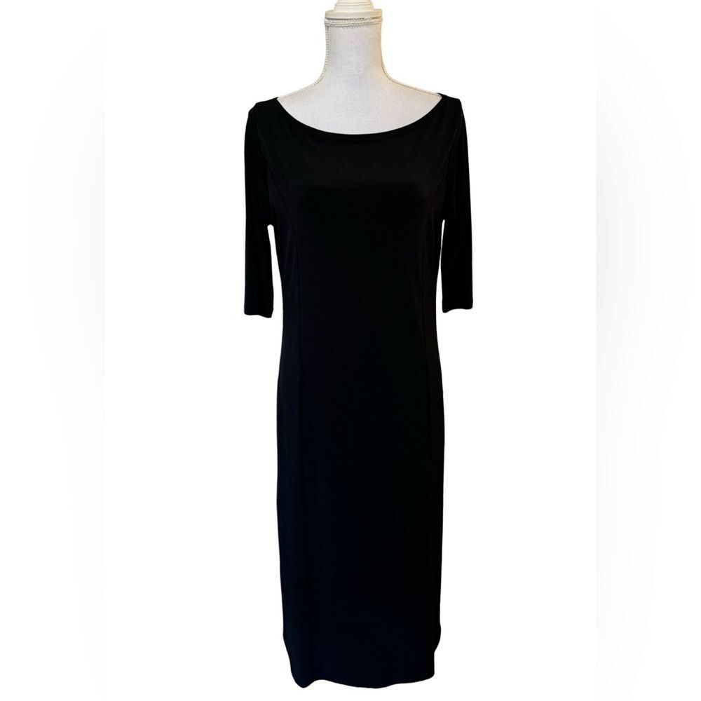 NWT Matti Mamane classic black midi dress.  . Large